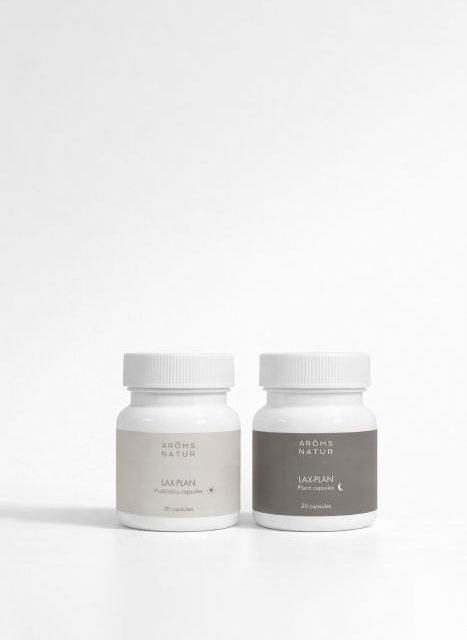 LAX-PLAN | Plantas y Probiótico para el tránsito intestinal normal y un vientre plano (40 caps)